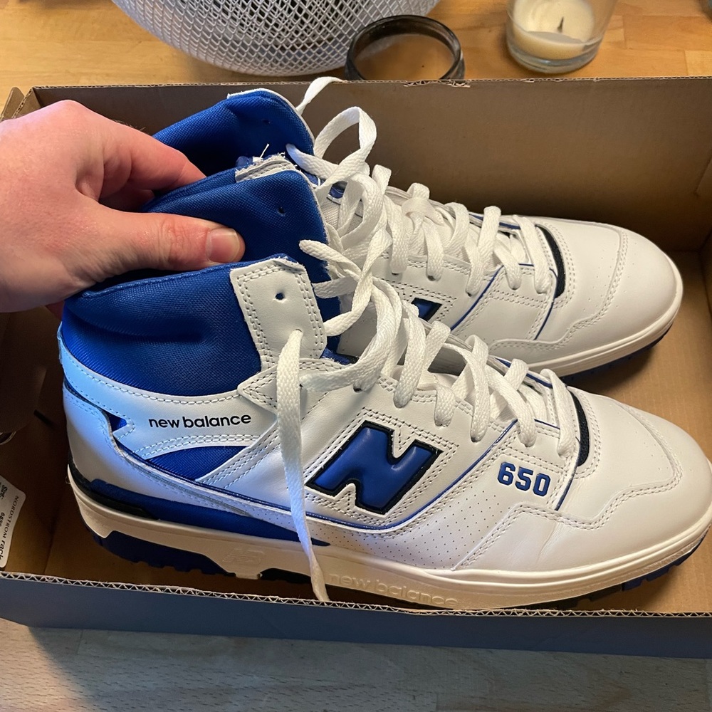 New Balance 650R Blue and White